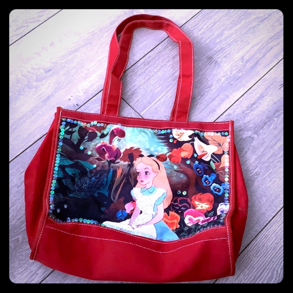 Disneyland Alice in Wonderland Tote Bag